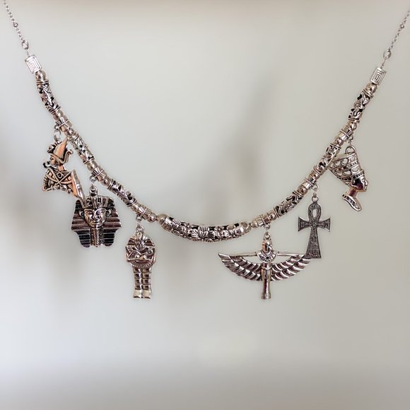 Pharaonic Silver Necklace - Picture 1 of 7